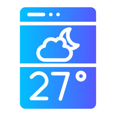 weather forecast gradient icon