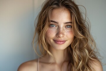 Naklejka premium A charming portrait of a girl