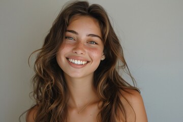 Fototapeta premium A charming portrait of a girl