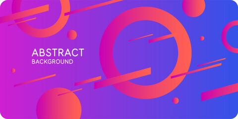 Bright attractive abstract background with graphic elements. A composition of shapes and color spots. A blank for creativity.