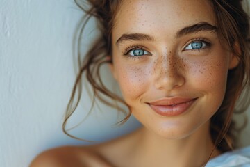 Naklejka premium A charming portrait of a girl