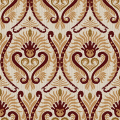 vector floral seamless pattern illustration	
