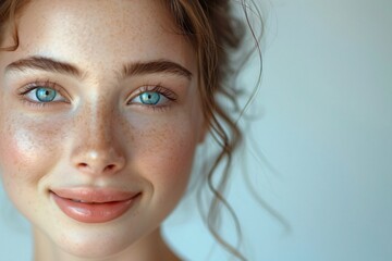 Naklejka premium A charming portrait of a girl