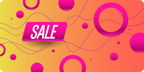 An image to advertise the sale. Poster for advertising discounts. Vector graphics in a modern style.