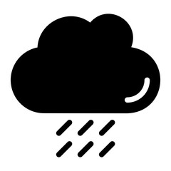 rainy glyph icon