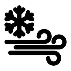 snow glyph icon