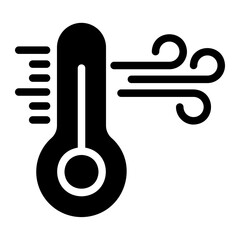 temperature glyph icon
