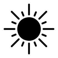 sunlight glyph icon