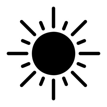 sunlight glyph icon