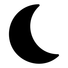 moon glyph icon