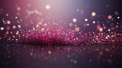 Obraz premium Shimmering Pink Bokeh Glitter Lights Explosion 