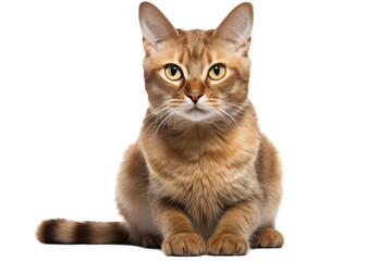 Elegant Feline Beauty Javanese Cat isolated on transparent background PNG