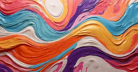 Color Abstract Fluid Texture background lines 