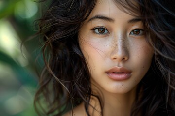 Fototapeta premium A charming portrait of a girl