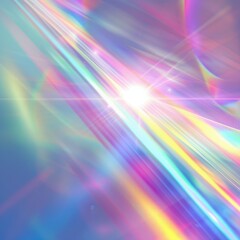 Vibrant Abstract Rainbow Light Explosion Background