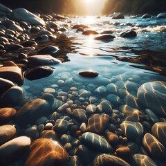 Obraz premium waves and rocks