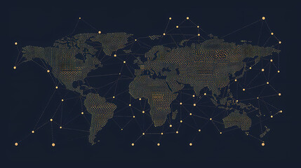 Dotted world map,color world map,Vector design illustration