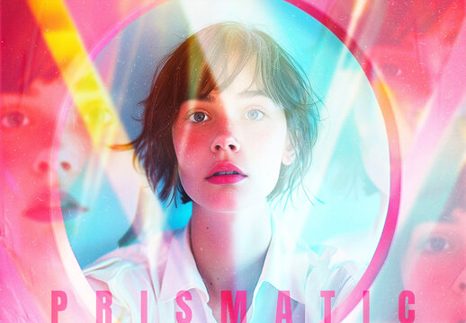 Dreamy Prism Photo Effect Mockup