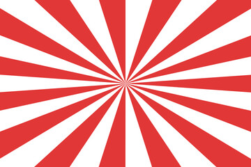 Coral Sun rays Retro vintage style on white background, Sunburst Pattern Background. Rays. Summer Banner illustration