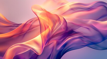 abstract multi-colored wave pattern that is shiny and flowing in a modern style	