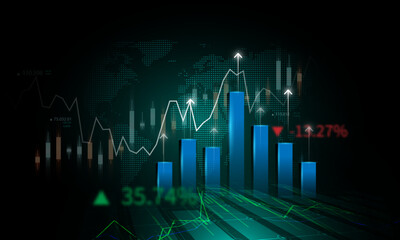 financial graph background image Stock market or Forex trading and economic charts for business ideas