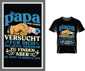 Father's dAY Best selling t shirt and mug design vector