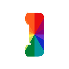 Vibrant Alphabet Icons - Rainbow Letters - Spectrum Alphabet - Chroma Characters
