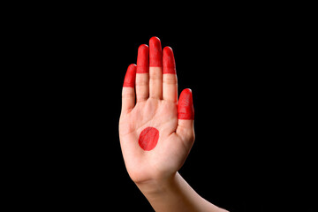  kathak mudra,beautiful hand or mudras in Indian classical dance foam kathak on black backgraund isolated