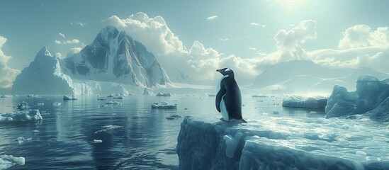 penguin on an iceberg
