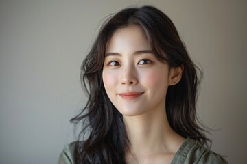 Fototapeta premium A charming portrait of an Asian beauty