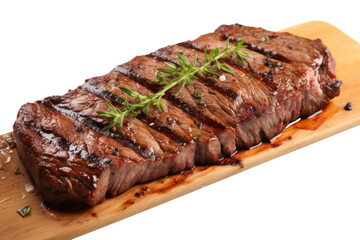 Juicy Sizzled Steak Isolated on Transparent Background PNG