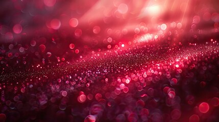 The crimson surface glimmers with brilliance..stock image