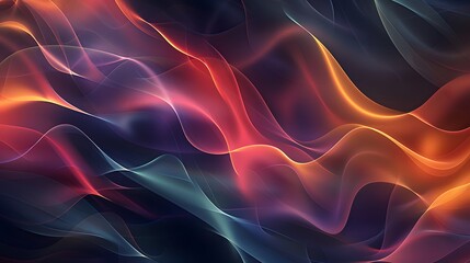 abstract multi-colored wave pattern that is shiny and flowing in a modern style	