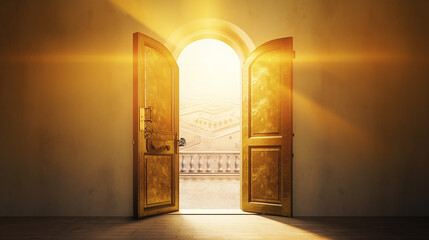 
porta aberta para a prosperidade