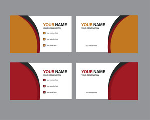 This is creative professional business card template with multiple colour effect.