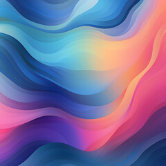 Abstract coloful wavy lines gradient background 