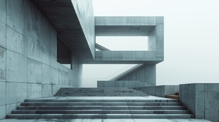 A minimalistic modern building.