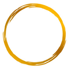 Aesthetic gold circle frame
