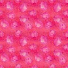 y2k pink background. Seamless watercolor pattern in pink and red colors with ovals and paper texture