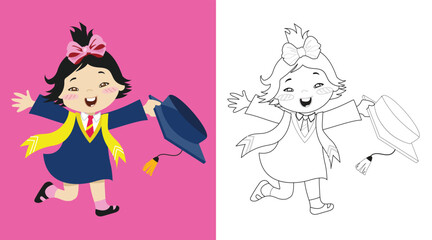 Coloring worksheet page. Educational printable coloring worksheet. Printable activity page for kids. 