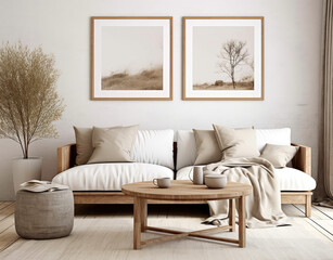 Serene Living Room Oasis in Neutral Palette