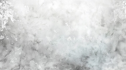 Obraz premium White watercolor background painting with cloudy distressed texture and marbled grunge, soft gray or silver vintage colors.