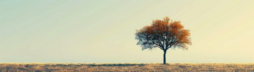 A minimalistic tree landscape.