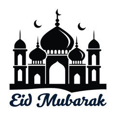 Mosque Vector Eid Mubarak Mosque	