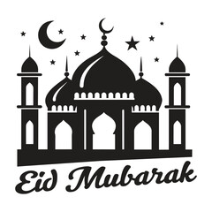 Mosque Vector Eid Mubarak Mosque	
