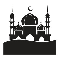 Mosque Vector Eid Mubarak Mosque	