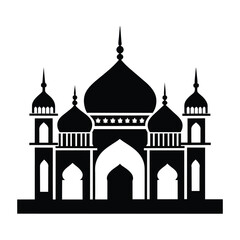 Mosque Vector Eid Mubarak Mosque	