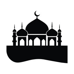 Mosque Vector Eid Mubarak Mosque	