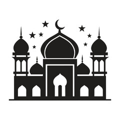 Mosque Vector Eid Mubarak Mosque	
