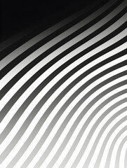 Fototapeta premium Abstract black and white gradient lines background 